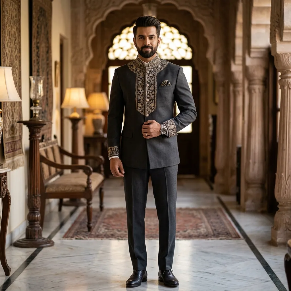 Bandhgala Suit Style 2